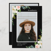 ガーデンフローラ卒業写真招待状 招待状 (正面/裏面)