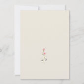 ガーデンフローラ婚約パーティ 招待状 (裏面)