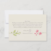 ガーデンフローラ婚約 サンキューカード (裏面)