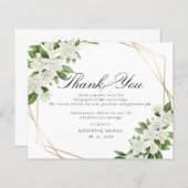 ガーデンフローラ結婚グリーンサンキューカード (正面/裏面)