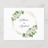 ガーデンフローラ結婚グリーンサンキューカード (裏面)