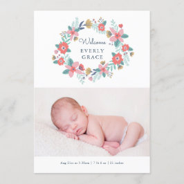 ガーデンフローラ誕生発表 案内状