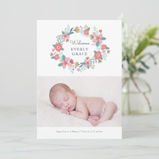 ガーデンフローラ誕生発表 案内状 (スタンド正面)