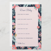 ガーデンフローラ |ベビー親愛カード (正面/裏面)