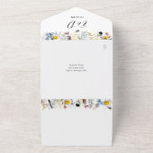 ガーデンフローラQRコードハートス結婚クリプト オールインワン招待状 (外側)