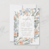 ガーデンフローリッシュ披露宴挿入カード 出欠カード (正面)