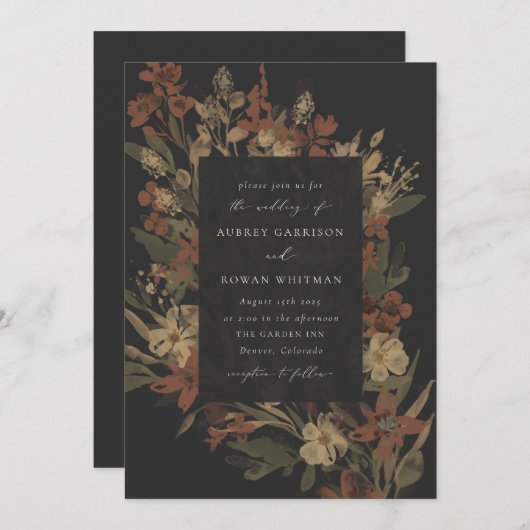 ガーデンフローリッシュ招待状 招待状 (正面/裏面)