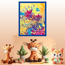 ガーデンブッシュインスパイアズ引用文ウォール抽象芸術アールデコ ポスター