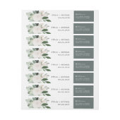 ガーデンブッシュ差出人住所 ラップアラウンドラベル (シート)