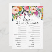 ガーデンブライダルシャワーゲームと回答5 x 7サイズ 招待状 (正面/裏面)