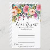 ガーデンブライダルシャワーゲームプリント (正面/裏面)