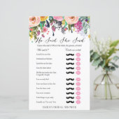 ガーデンブライダルシャワーゲームプリント (スタンド正面)