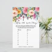 ガーデンブライダルシャワーゲーム – 彼らは何歳だった (スタンド正面)