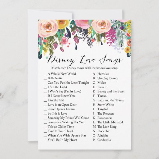 ガーデンブライダルシャワーゲーム（5x7サイズ） 招待状 (正面)