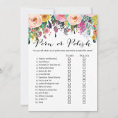 ガーデンブライダルシャワーゲーム（5x7サイズ） 招待状 (正面)