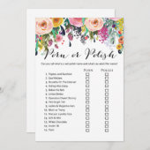 ガーデンブライダルシャワーゲーム（5x7サイズ） 招待状 (正面/裏面)