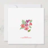 ガーデンブライダルシャワー招待 招待状 (裏面)