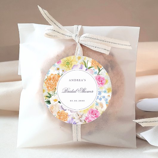 ガーデンブライトフローラ春サマーブライダルシャワー ラウンドシール