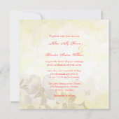 ガーデンブリーズウォーターカラー結婚フローラ 招待状 (裏面)