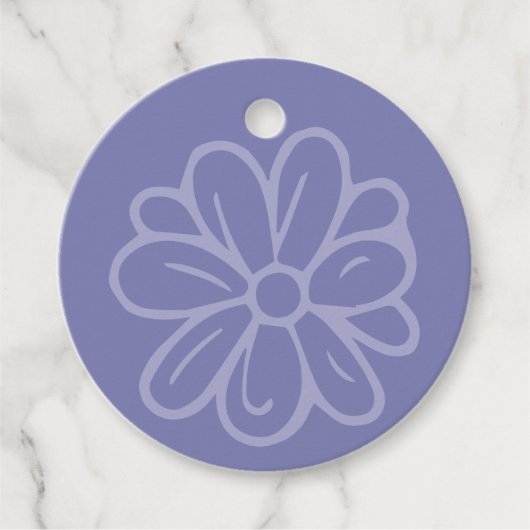 ガーデンブルーの花 フェイバータグ (正面)