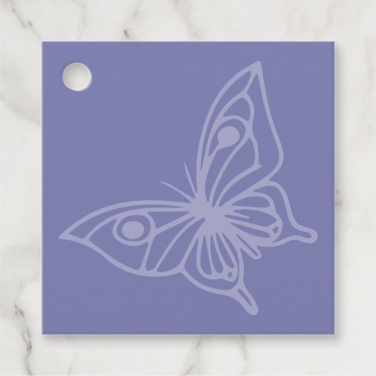 ガーデンブルーの蝶 フェイバータグ (正面)