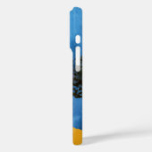 ガーデンブルーポピー花ゴールデンスカイとモノグラム Case-Mate iPhoneケース (裏面 / 左)