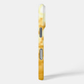 ガーデンブルーポピー花ゴールデンスカイとモノグラム Case-Mate iPhoneケース (裏面 / 右)