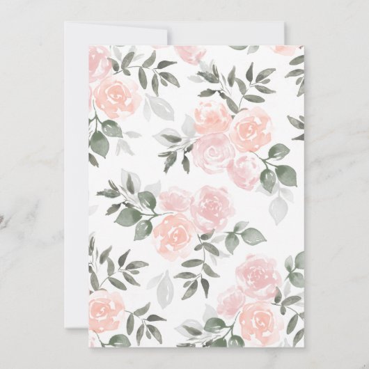 ガーデンブルームズブライダルシャワー招待状 招待状 (裏面)