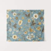 ガーデンブルー開花 タペストリー (正面(横))