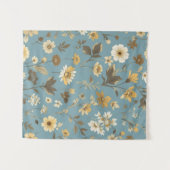 ガーデンブルー開花 タペストリー (正面(横))