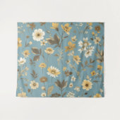 ガーデンブルー開花 タペストリー (正面(横))