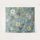 ガーデンブルー開花 タペストリー (正面(横))