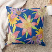 ガーデンブルー クッション (ブランケット)