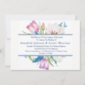 ガーデンブーケフローラ結婚式招待状 招待状 (正面)