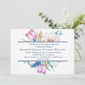 ガーデンブーケフローラ結婚式招待状 招待状 (スタンド正面)