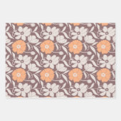 ガーデンブーケ模様包み紙シート ラッピングペーパーシート (正面2)