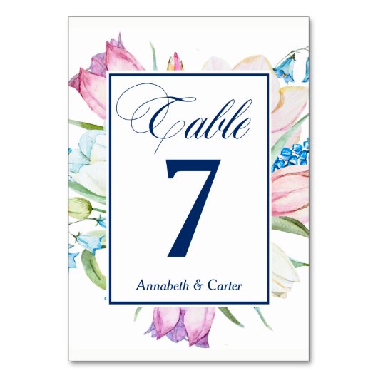 ガーデンブーケ テーブルナンバー (正面)