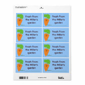 ガーデンプロデュースのラベルからフレッシュ ラベル (フルシート)