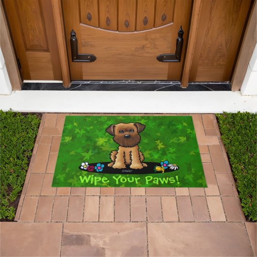 ガーデンヘルパーブリュッセルグリフォンDoormat ドアマット (室外)