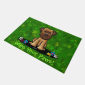 ガーデンヘルパーブリュッセルグリフォンDoormat ドアマット (アングル)