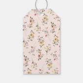 ガーデンベビーイン開花ベビーシャワーありがとうラベル ギフトタグ (裏面)