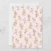 ガーデンベビーイン開花ベビーシャワー招待状 招待状 (裏面)