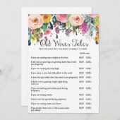 ガーデンベビーシャワーゲームと回答5 x 7サイズ 招待状 (正面/裏面)