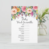 ガーデンベビーシャワーゲームと回答5 x 7サイズ 招待状 (スタンド正面)