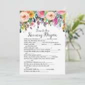 ガーデンベビーシャワーゲームと回答5 x 7サイズ 招待状 (スタンド正面)