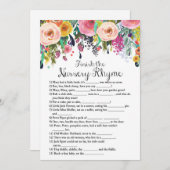 ガーデンベビーシャワーゲームと回答5 x 7サイズ 招待状 (正面/裏面)