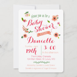 ガーデンベビーシャワー招待状 招待状