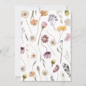 ガーデンベビーシャワー 招待状 (裏面)