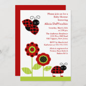 ガーデンベモダンビーシャワー招待状 招待状 (正面/裏面)