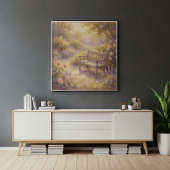 ガーデンベンチ ウォールアート